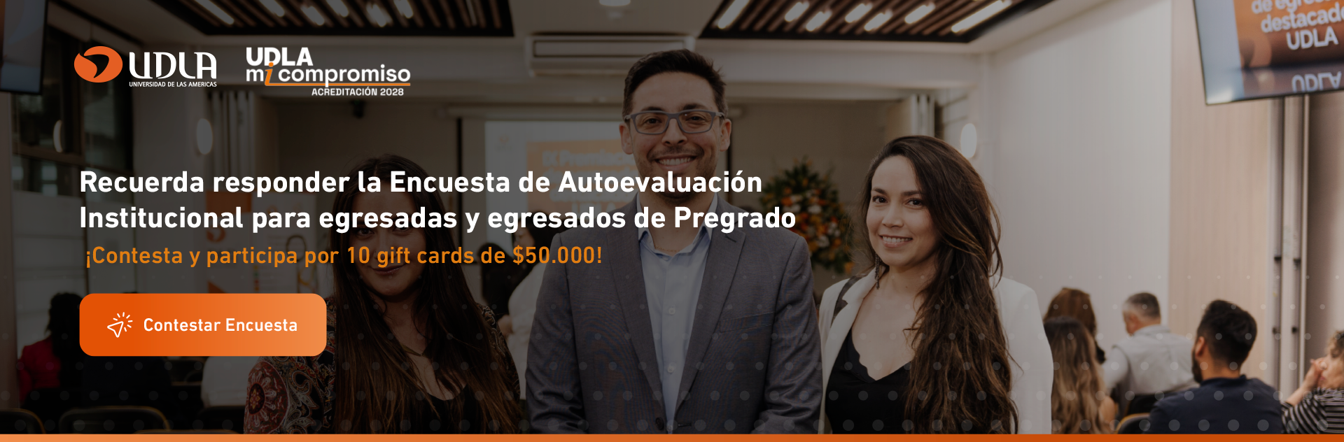 Responde la Encuesta de Evaluación para Egresados