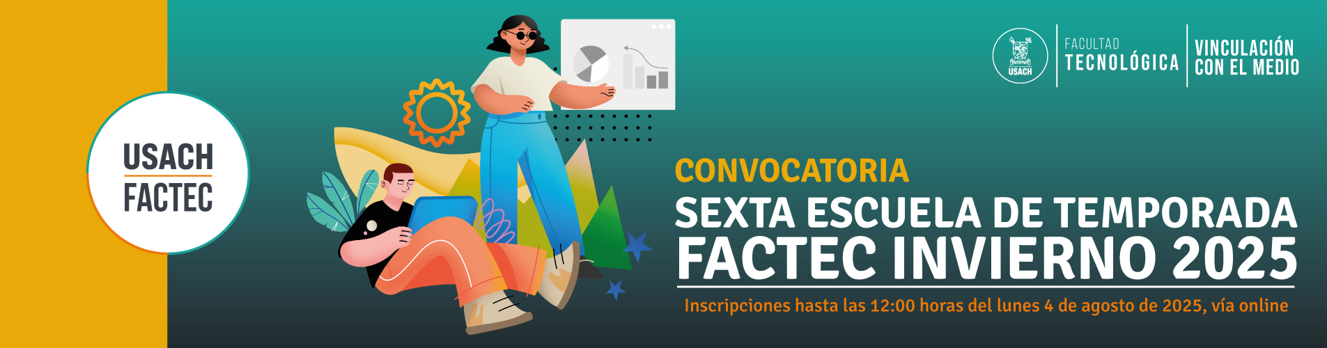 FACTEC invita a egresados y egresadas a la Sexta Escuela de Invierno 2025