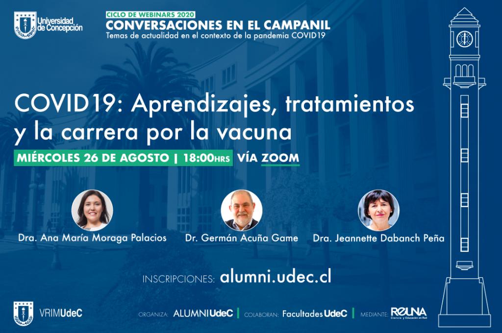 Webinar UdeC realizará seminario sobre los tratamientos y posibles vacunas para enfrentar el coronavirus