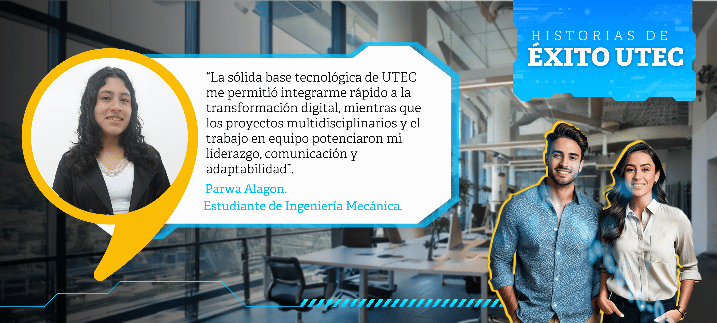 La historia de Parwa Alagon: Estudiante de Ingeniería Mecánica en Austral Group.