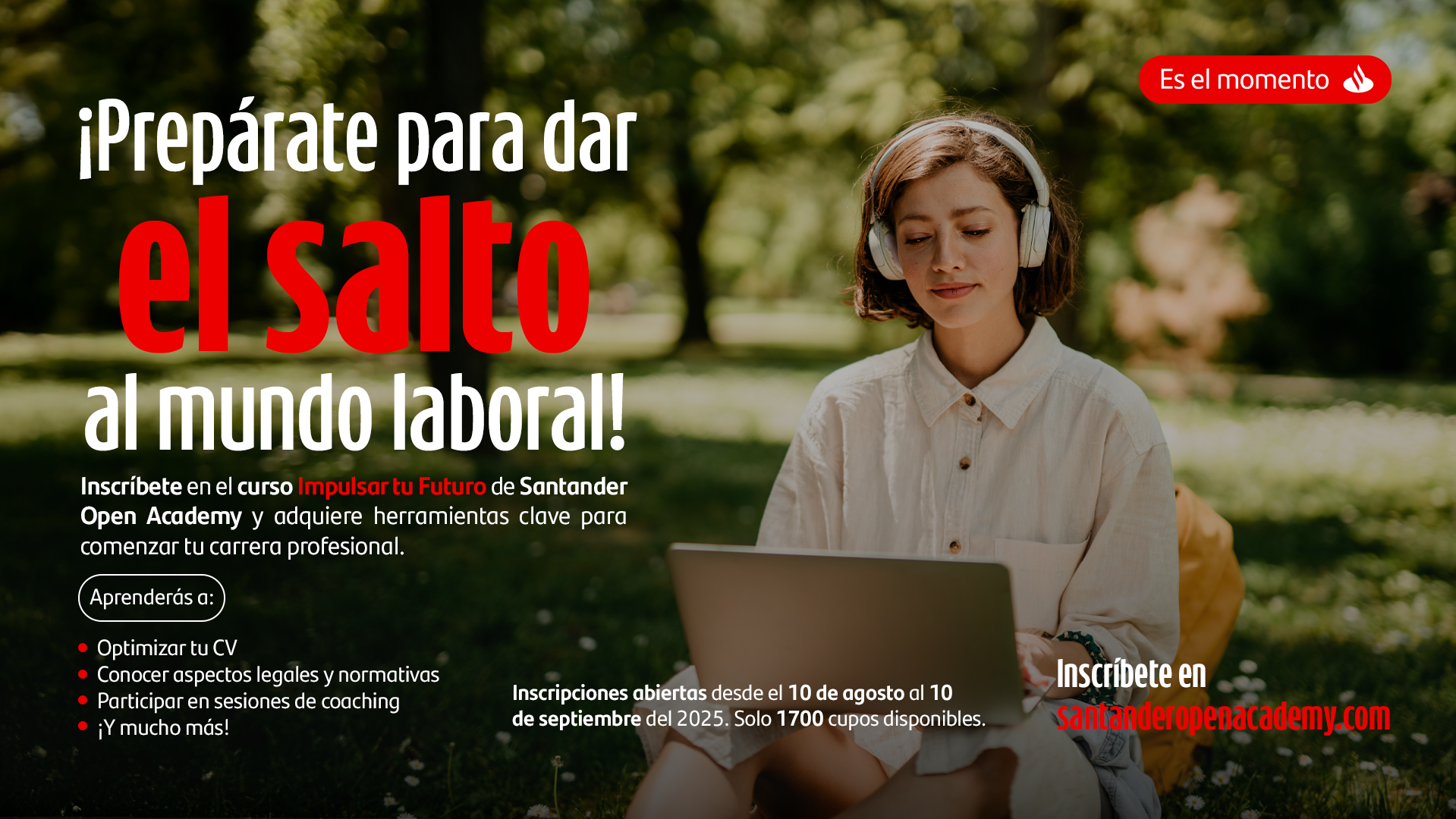 Participa en "Impulsa tu carrera" parte de los cursos de Open Academy de Santander