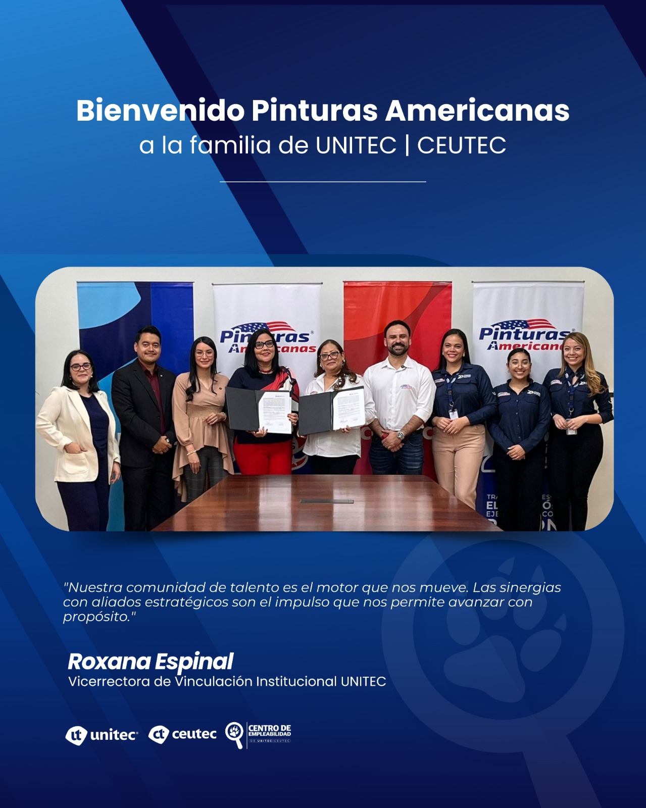 Convenio UNITEC | CEUTEC y Pinturas Americanas