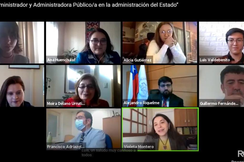 Alta convocatoria en Seminario online que abordó labor de los y las administradoras públicas en el contexto actual