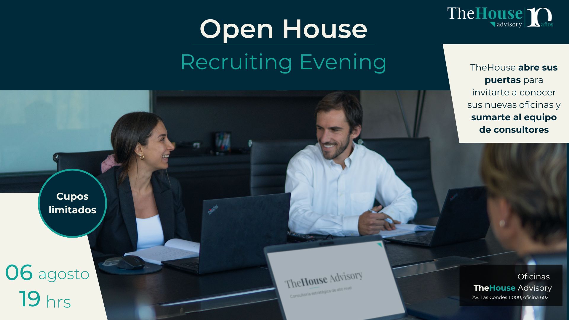 TheHouse Advisory te invita a su Recruiting Evening
