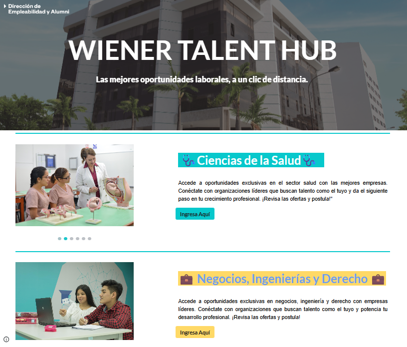 🌟 Wiener Talent Hub – Lunes de Ofertas Laborales