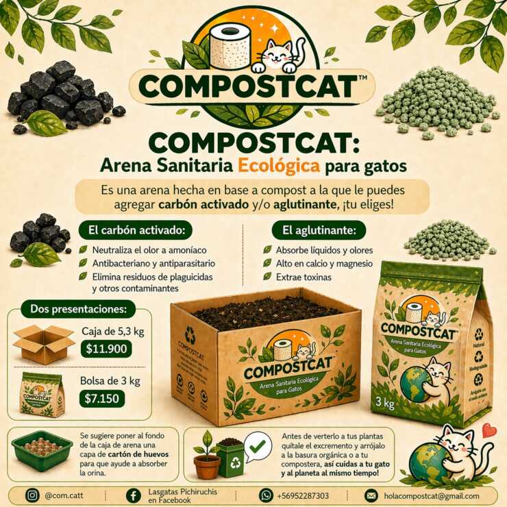 Caja de 5,3 kg COMPOSTCAT