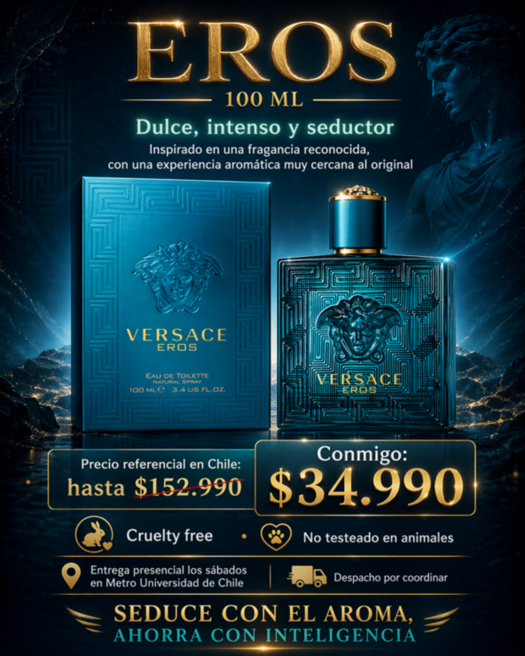 🔥 Perfume masculino inspirado en Eros 100 ml