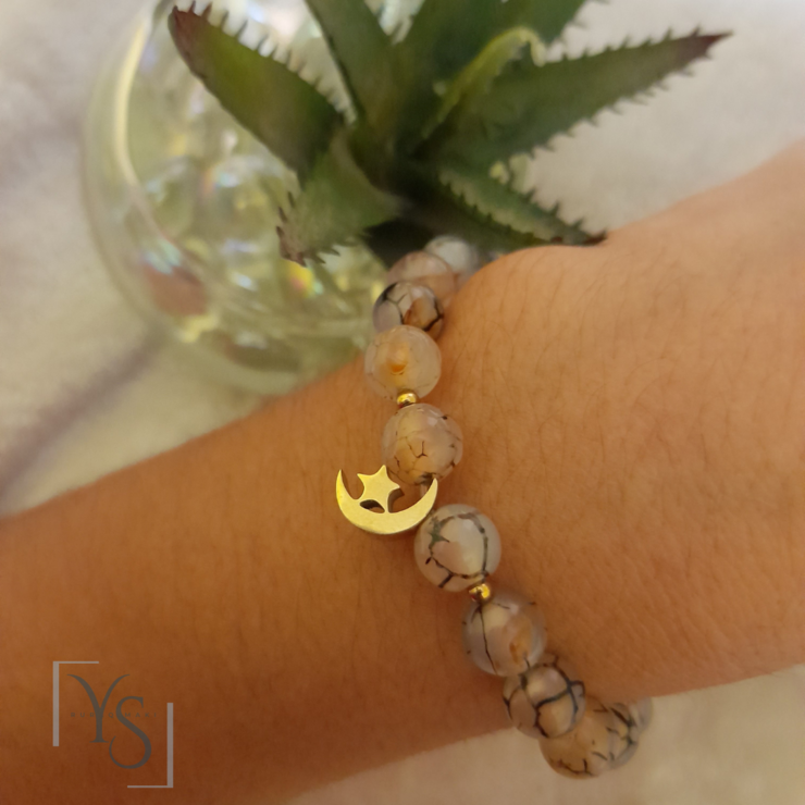 Pulsera con piedras de agata