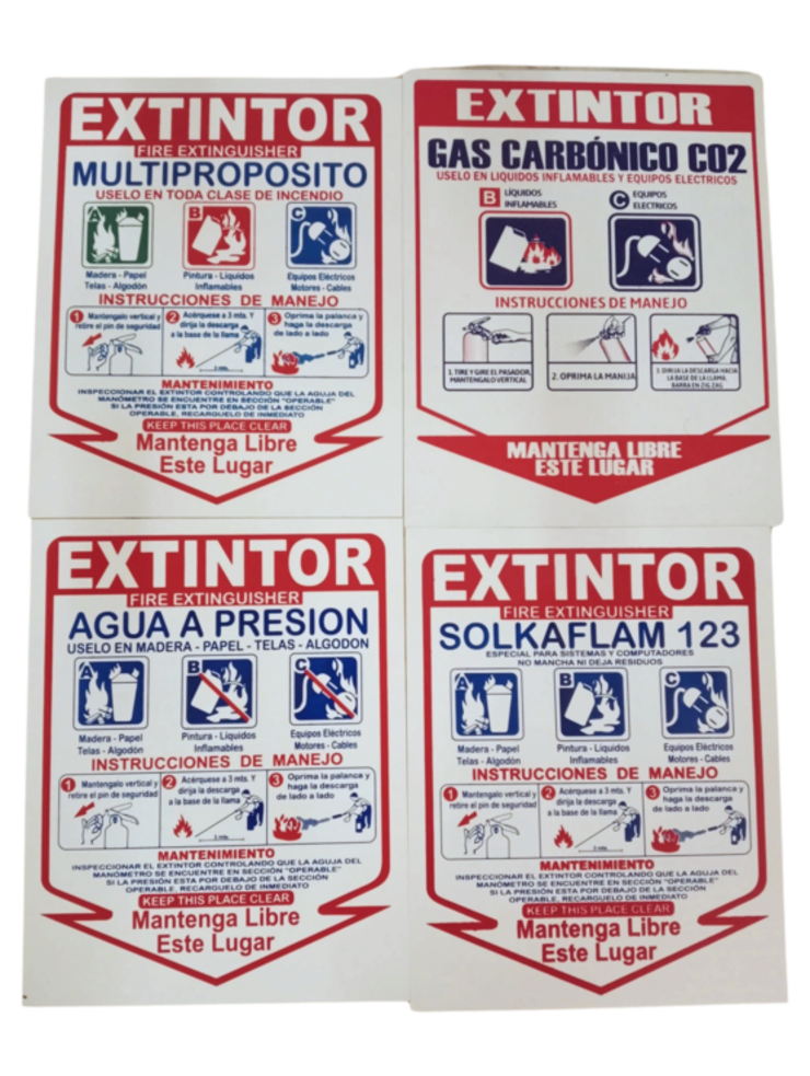 SEÑALIZACIÓN PARA EXTINTORES