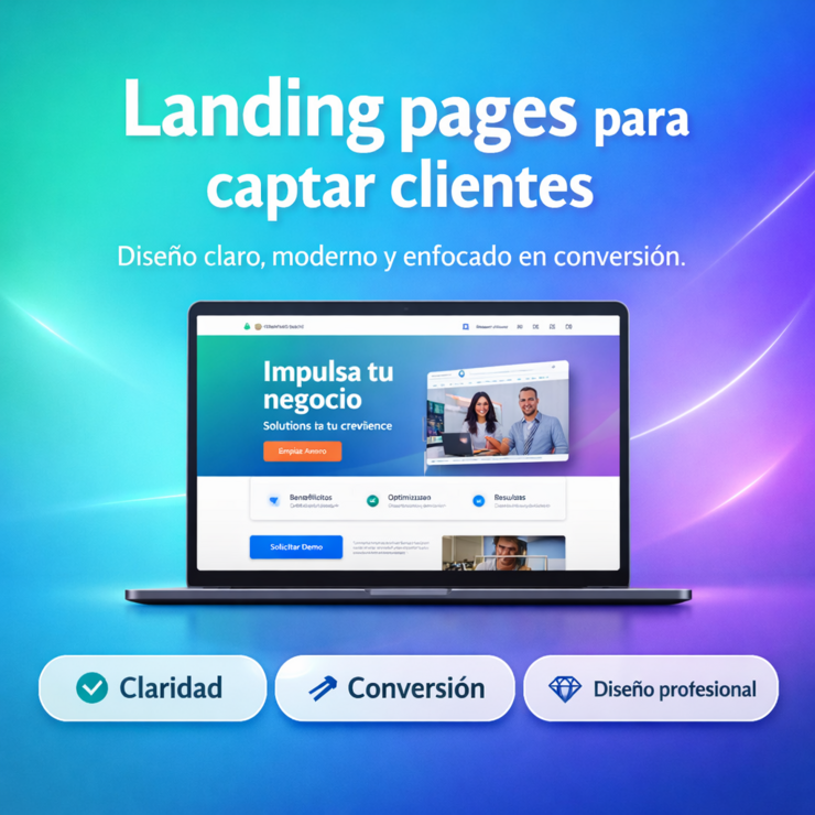 Diseño de landing pages para negocios y campañas digitales