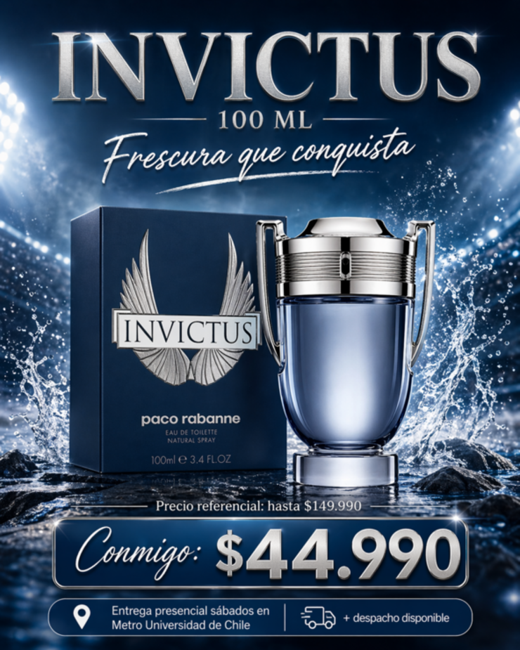 🏆 Perfume masculino inspirado en Invictus 100 ml