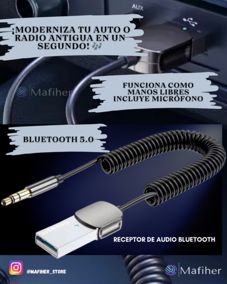 Adaptador Bluetooth para autos