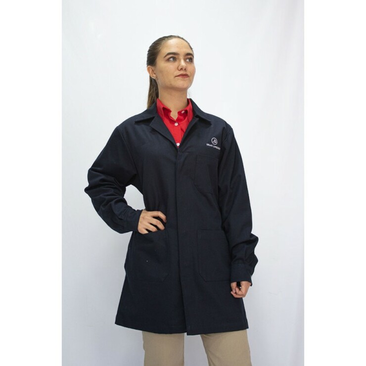 BATA TIPO LABORATORIO MANGA LARGA DAMA