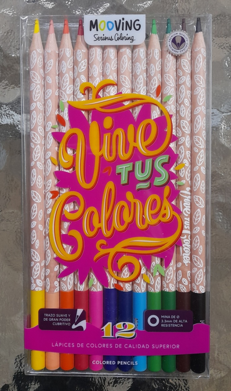 Estuche de 12 lápices de colores