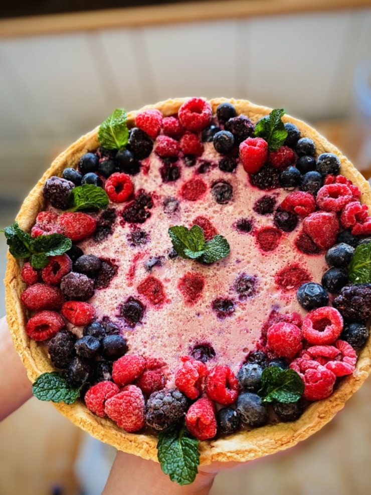 Kuchen de frutos del bosque