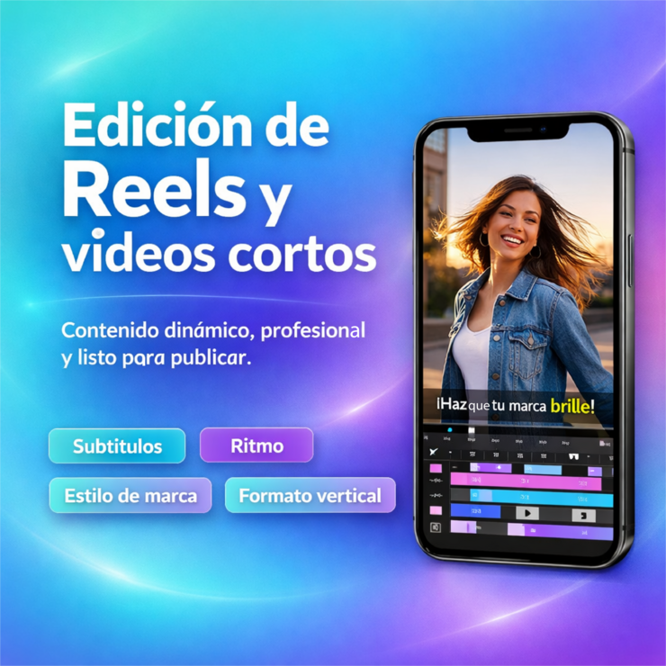 Edición de Reels y videos cortos para redes sociales