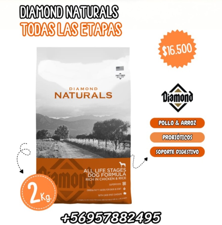 Diamond Naturals Todas las Etapas 2kg