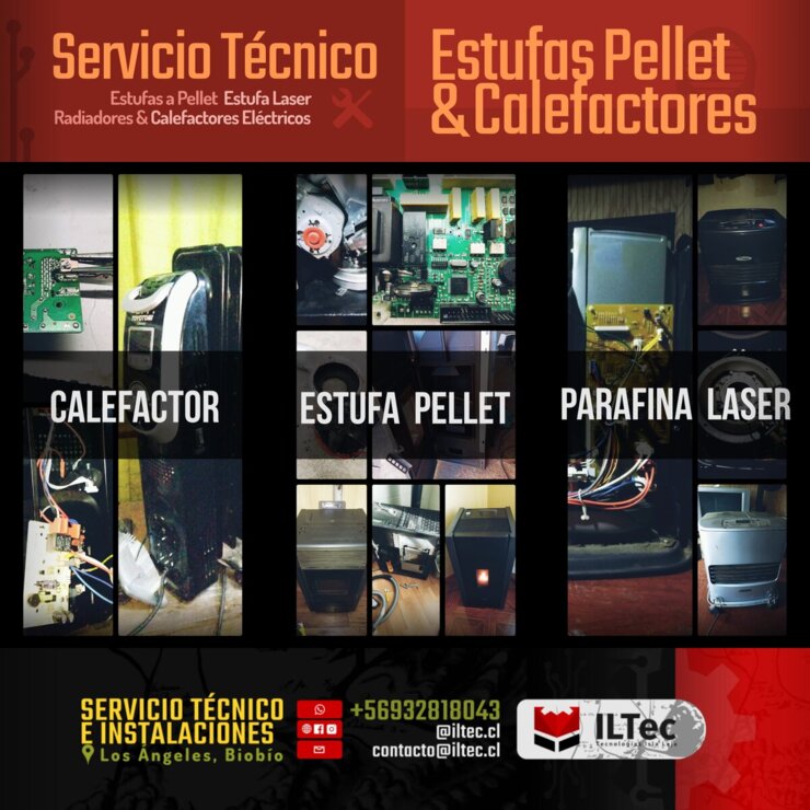 Reparación Estufas a Pellet, Calefactores Eléctricos & Laser Parafina